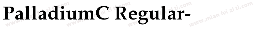 PalladiumC Regular字体转换